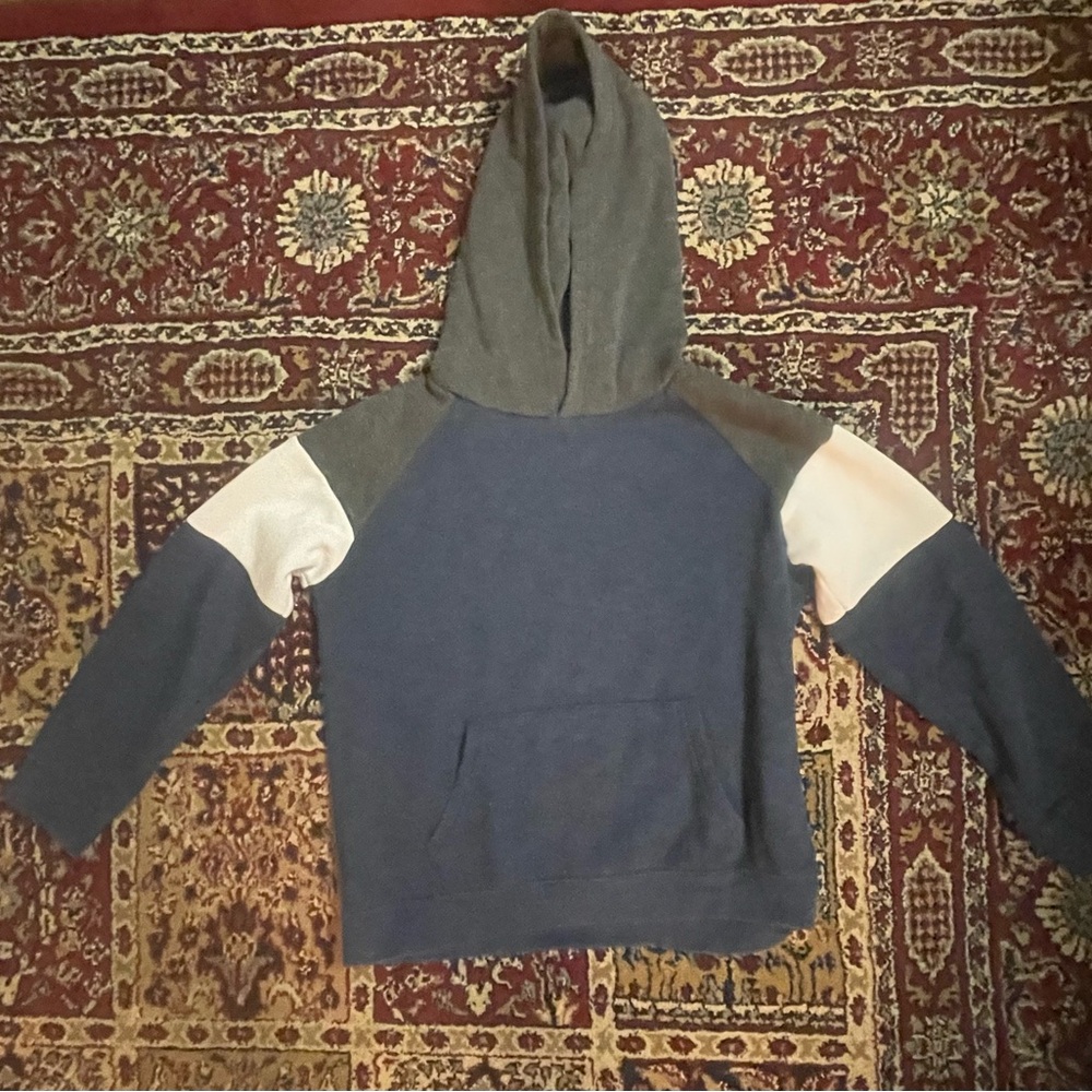 Stylish Kids' Blue and Gray Hoodie